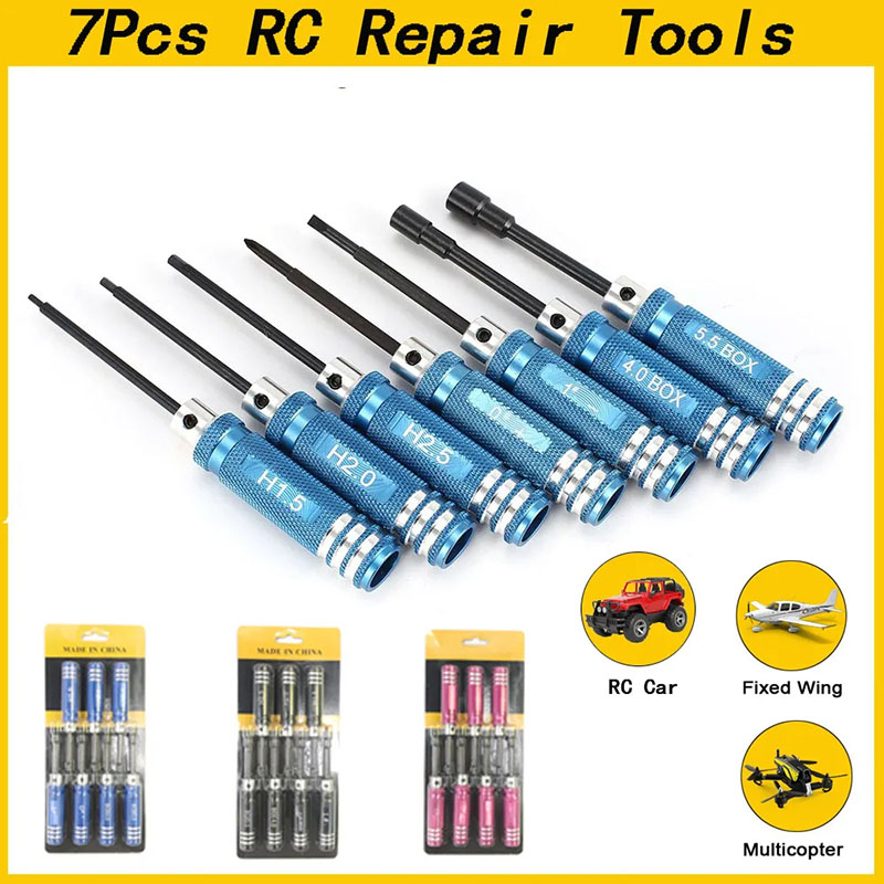 Rc Helicopter Tool Kit - Zestaw 7 szt. kluczy imbusowych RC