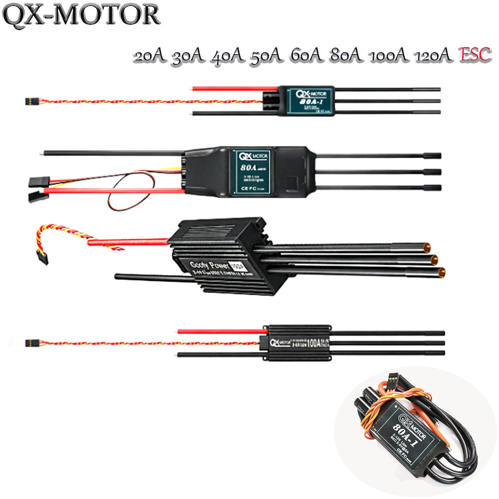 Rc Helicopter Parts - Regulator obrotów bezszczotkowy 20A-120A kompatybilny z