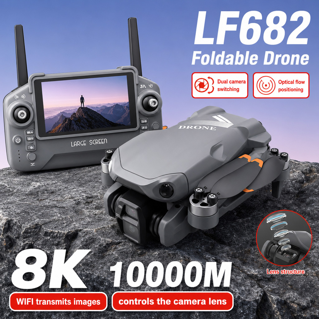 Rc Helicopter Case - Zdjęcia lotnicze z drona LF682, 8K