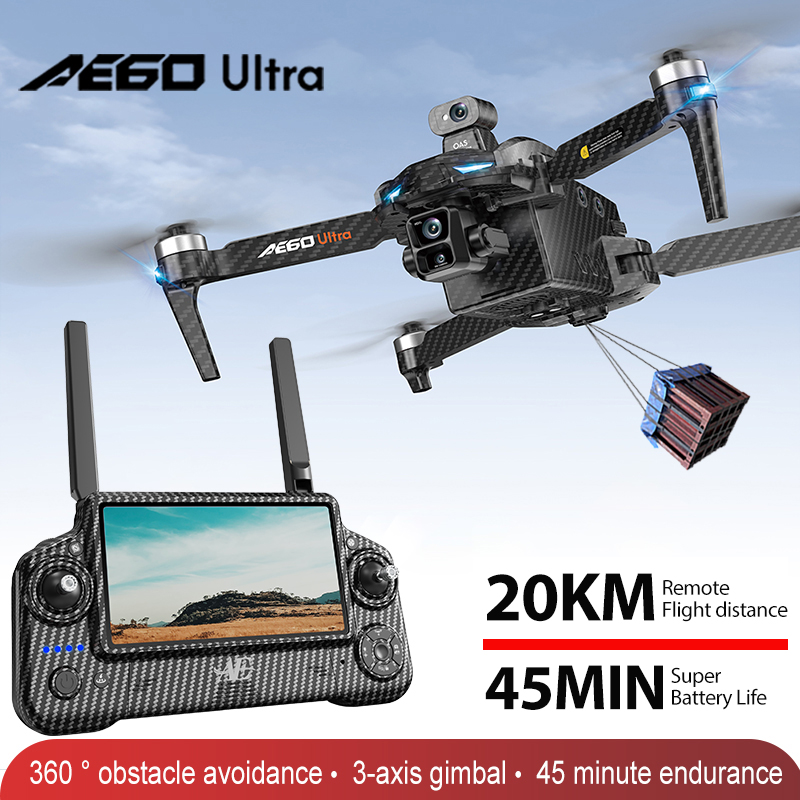 Rc Helicopter Electric - Profesjonalny dron AE60 GPS z kamerą